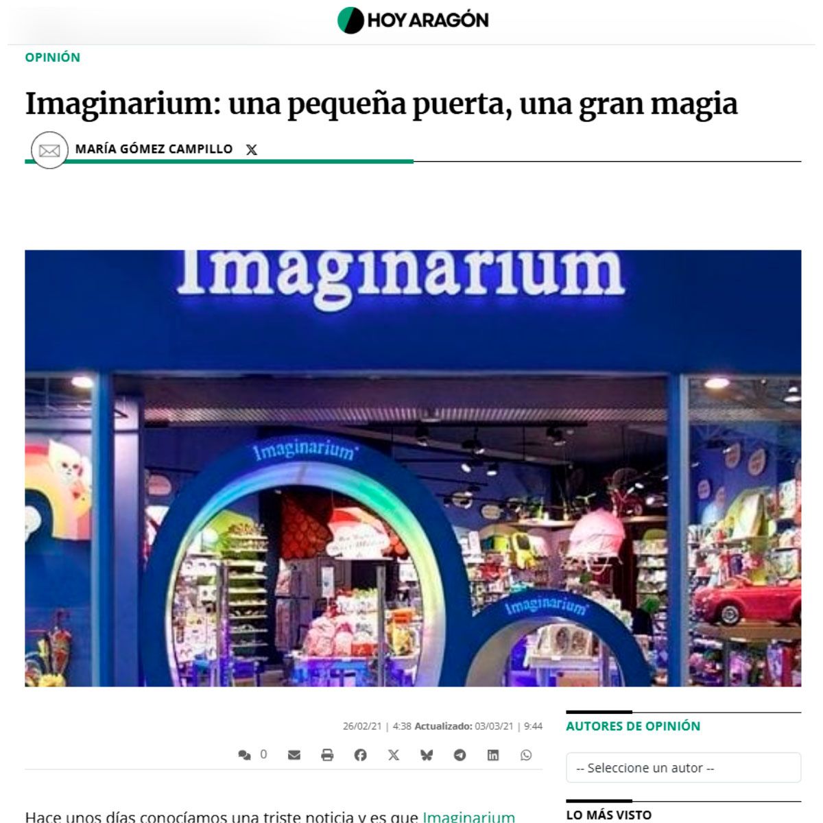Imaginarium: una pequeña puerta, una gran magia