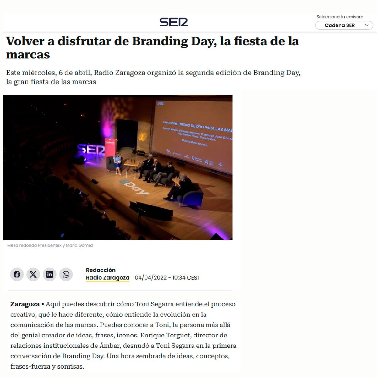 Volver a disfrutar de Branding Day, la fiesta de la marcas