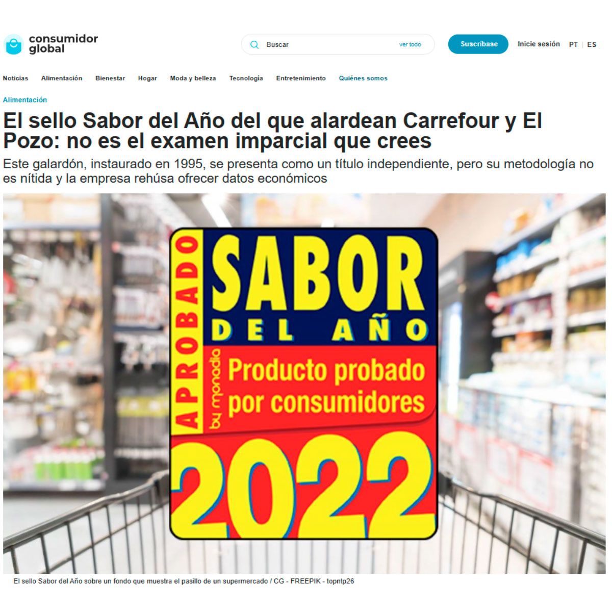 El sello Sabor del Año del que alardean Carrefour y El Pozo: no es el examen imparcial que crees
