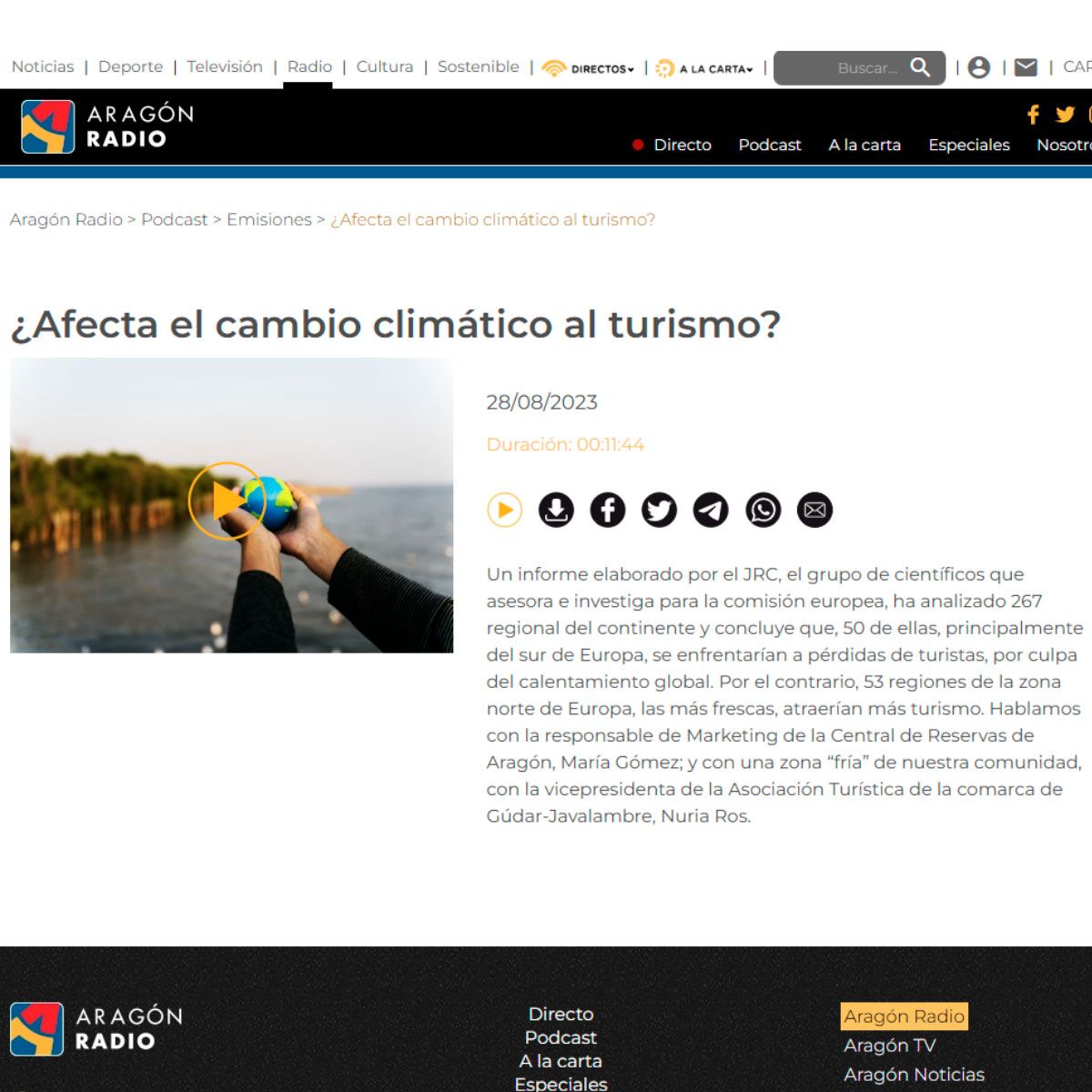 ¿Afecta el cambio climático al turismo?